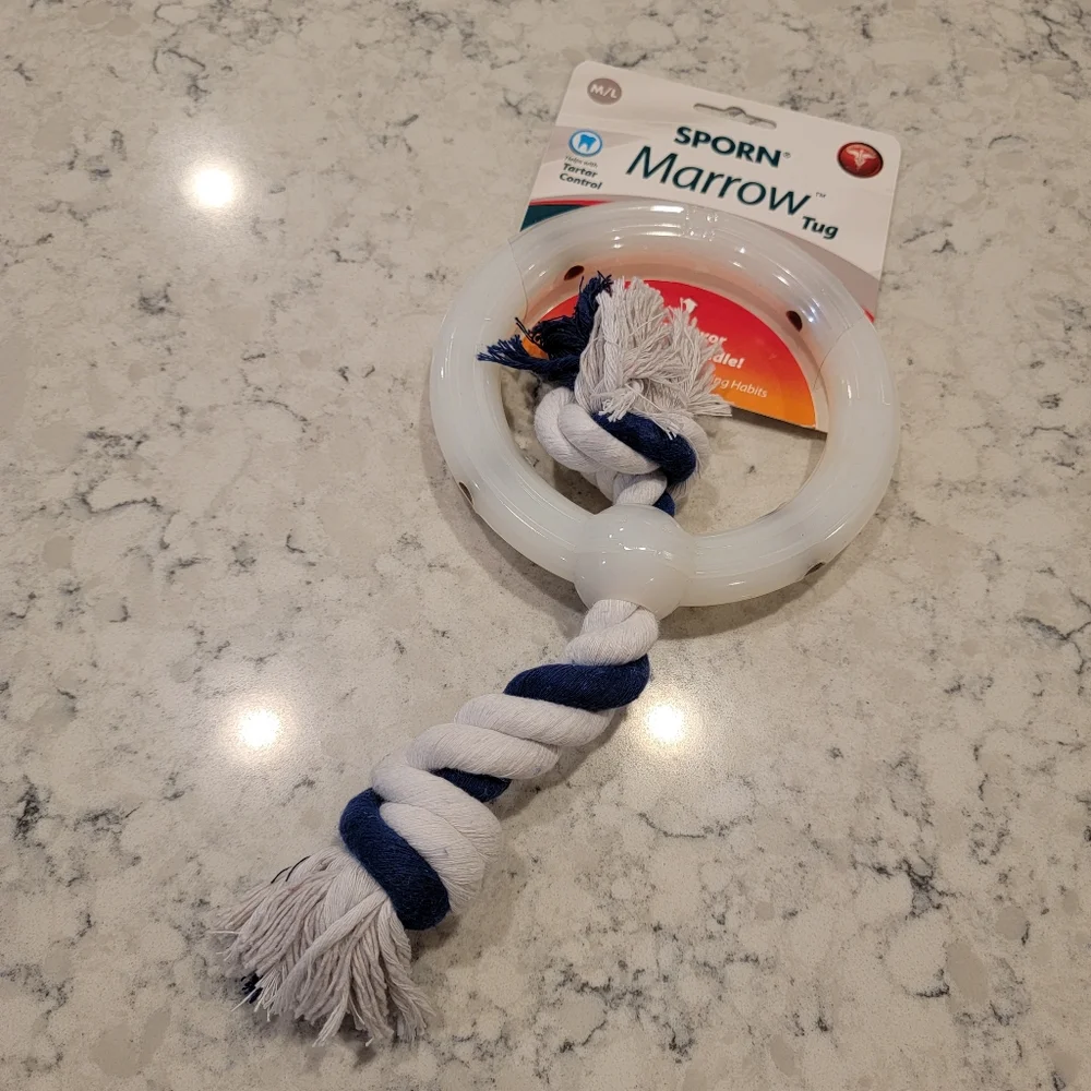 Sporn Durable Marrow Tug Dog Toy NWT!